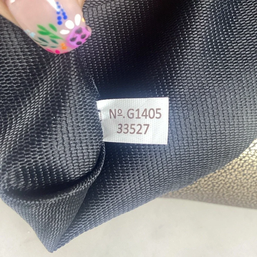 Coach Metallic Gold crossbody Shoulder Bag Clutch Signature Turnlock Chain Purse